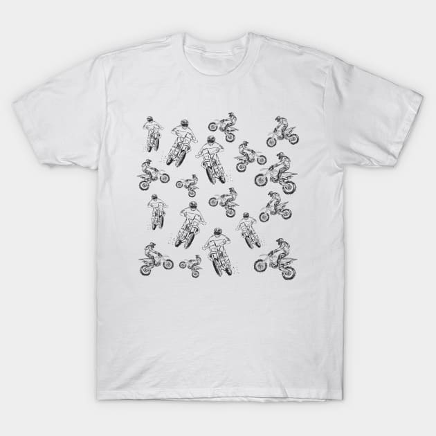 Motocross T-Shirt by Manitarka